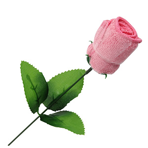 Полотенце Роза в тубе Софти, 20х20 см, хлопок 000000000001151790