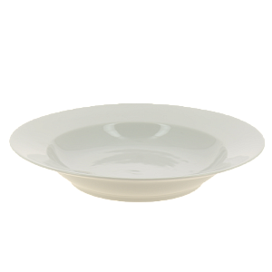 Тарелка фарфор суповая 240 мм супадкий край Белая,036172 000000000001193479