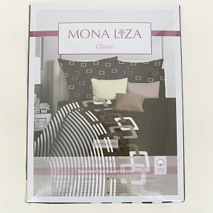 Комплект постельного белья Евро MONA LIZA Chocolate New простыня 215х240см пододеяльник 200х220см наволочки 70х70см-2шт евробязь 130г/м2 хлопок 000000000001209864