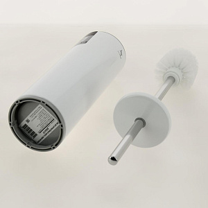 Ёрш для унитаза из нержавеющей стали белый корпус серая вставка PRIMANOVA M-E42-01-07 000000000001201706