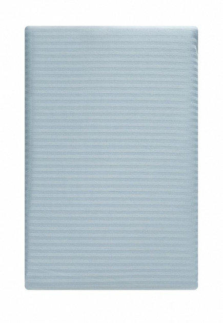 Проcтыня 210x240 DE'NASTIA сатин-страйп 3мм голубой хлопок 000000000001215811