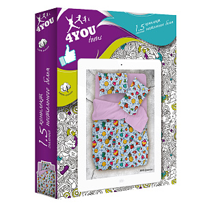 КПБ 1.5сп 4YOU Джинса100%хл,бязь 000000000001178928