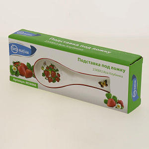 Подставка под ложку 23x8x2,8см Клубника Доломит M56066 000000000001195601