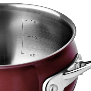 Ковш 1,9-2,2л ESPRADO Marsala нержавеющая сталь Ковш 1,9-2,2л ESPRADO Marsala нержавеющая сталь 000000000001126002