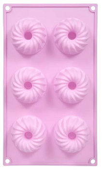 Формы для кексов 28,5х17,5х4см силикон 000000000001216352