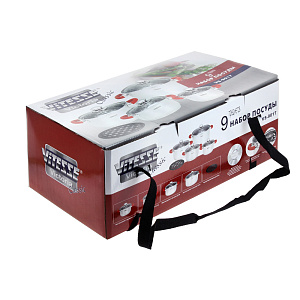 Набор посуды для приготовления 9 предметов VITESSE нержавеющая сталь VS-9017 000000000001167292