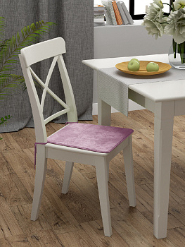 Подушка на стул 40х35х38см DE'NASTIA memory лаванда полиэстер 000000000001196015