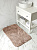 Коврик для ванной 60x100см DE'NASTIA Софт Микрополи бежевый хлопок/полиэстер 000000000001219254