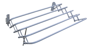 Сушилка для белья 3м 60х45х18,5см НИКА настенная белая металл 000000000001205080