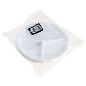 Набор одноразовых тарелок Фопос, 21.5 см, пластик, 20 шт. 000000000001004061