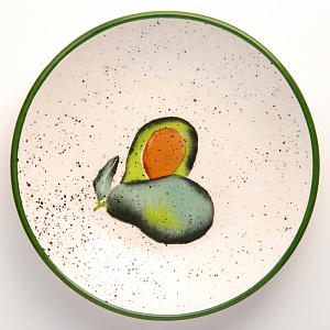 Тарелка глубокая 19,5см CERA TALE Авокадо керамика глазурованная 000000000001210415