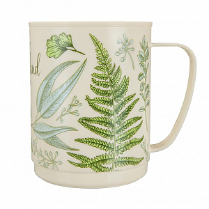 Кружка 400мл PHIBO PICNIC с декором бежевый пластик 000000000001222397