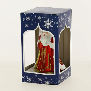 Формовая игрушка Дед Мороз 12см стекло ВС-2438 000000000001191703