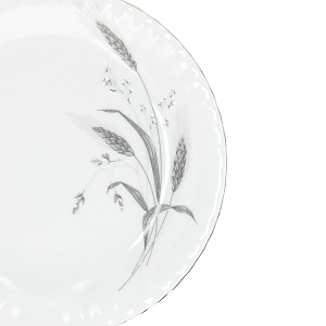 Мелкая тарелка Колосок Porcelaine Czech Gold Hands, 21 см 000000000001136398