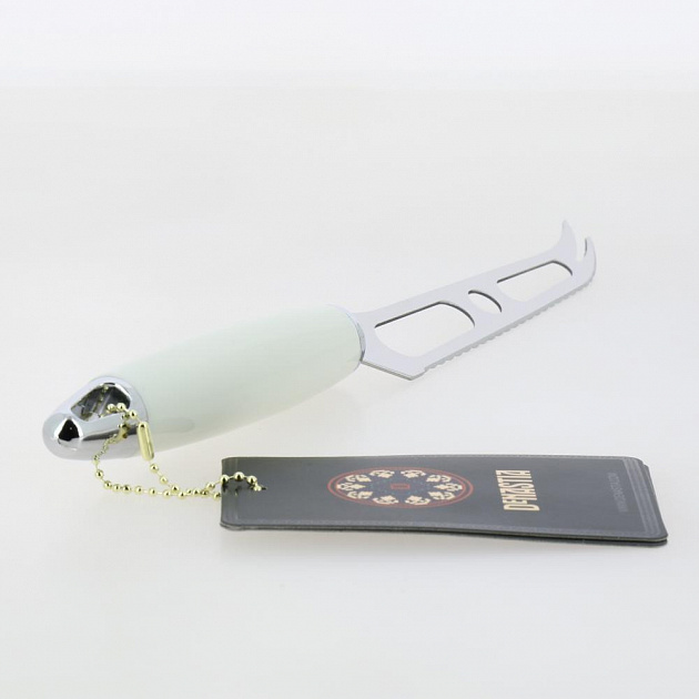 Нож сырный DE'NASTIA пластиковая ручка белый нержавеющая сталь ABS пластик 000000000001211571