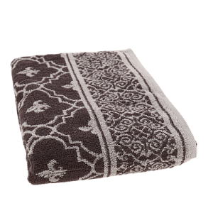 Полотенце махровое пестротканое 70x140см Privilea, жаккардовый бордюр, Хлопок 100%,плотность 400г/м2, фиолетовый, 19С9 Альбера 000000000001199787