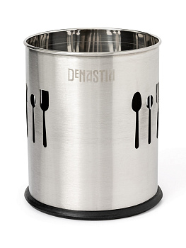 Стакан под столовые приборы 10x12см DE'NASTIA матовый нержавеющая сталь 000000000001221863