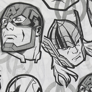 Комплект постельного белья 1,5-спальный Мстители пододеяльник143х215см простыня150х214см наволочки50х70см-1шт поплин 100%хлопок 000000000001206734