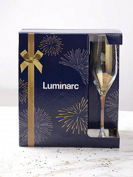 ЗОЛОТИСТЫЙ ХАМЕЛЕОН Набор фужеров для шампанского 6шт 160мл LUMINARC стекло 000000000001181128