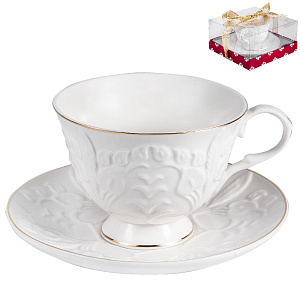 Пара чайная 220мл/блюдце BALSFORD Грация Актея подарочная упаковка фарфор 000000000001193988