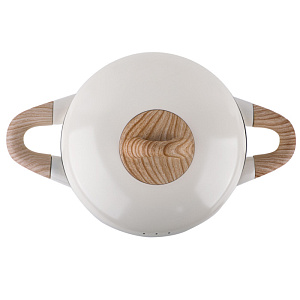 Кастрюля с крышкой 4л ESPRADO Bola антипригарная индукция белый алюминий 000000000001222749