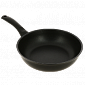 Сковорода 22х6см KUKMARA утолщенное дно 6мм антипригарное покрытие черный литой алюминий