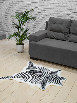 Коврик 94х100см LUCKY Зебра 80%акрил,20%ПЭ 000000000001182282
