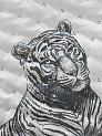 Покрывало 190x220см DE'NASTIA Tiger белый/серый полиэстер 000000000001230717