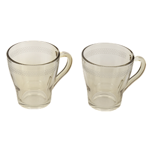 Набор кружек 2шт 250мл ПРОМСИЗ Флирт стекло 000000000001202229