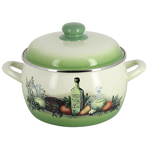 Кастрюля 4л Тоскана металлическая крышка 2458 000000000001122173