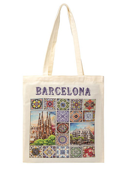 Сумка-шоппер 40х37см с принтом ST полиэстер/хлопок 000000000001227180