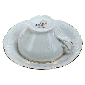 Чайная пара Отводка Золото Люкс Хауз, 15.5 см 000000000001065344