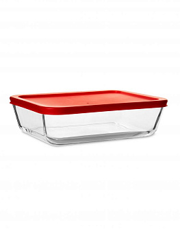 Форма для запекания 1,4л 22,6х17,6х6,3см прямоугольная цветная крышка боросиликатное стекло 000000000001217720