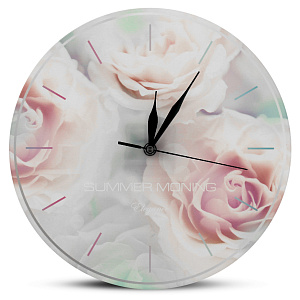 Часы Розы нежные СО1-19  Состав: Стекло 000000000001196427