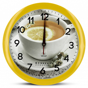 Часы настенные П1-2/7-259 Лимонный чай 000000000001135325