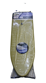 Доска гладильная 120х40см НИКА. EURO подставка под утюг. Розетка с удлинителем 1,9м. Золото. Гладильная поверхность-термостойкий пластик чехол-бязь 000000000001205064