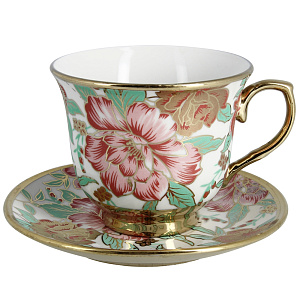 Чайный набор Золотые пионы-2 Matissa, 220мл, 12 предметов 000000000001140826