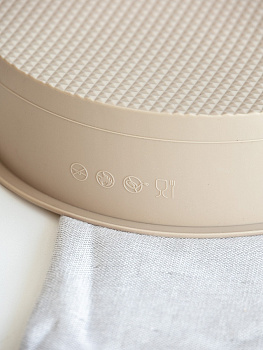 Форма для выпечки 25см DE'NASTIA бежевый силикон 000000000001219666