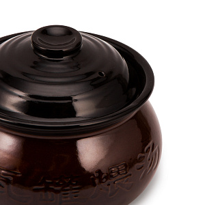 Горшок для запекания 1,7л коричневый глазурованная керамика 000000000001217288