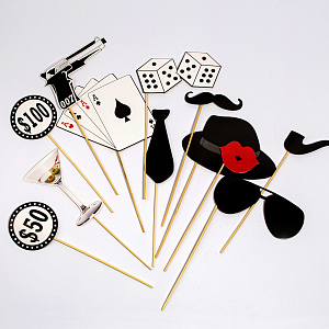 Набор для фото 12 предметов Gangster бумага 000000000001210193