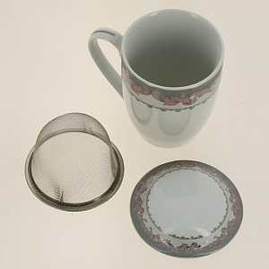 Кружка заварочная 350мл с метал.ситом, LRS-MSCM-008 000000000001170838