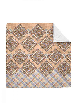 Комплект постельного белья БЯЗЬ 100%хб 2 спальный (2 наволочки70х70+1 пододеяльник200х215+1 простыня220х215) Ясмин коричневый C02015 000000000001199386