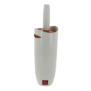 Ёрш с подставкой для унитаза бело-оранжевый D10см H35см пластик PRIMANOVA M-E05-08 000000000001201687