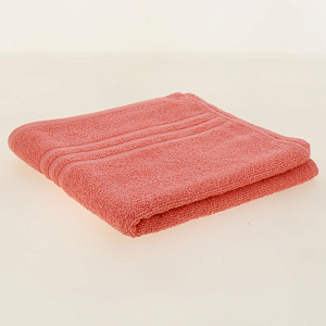 Полотенце махровое жаккард, 50х90 см, коралловыйD100084 000000000001195785