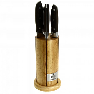 Набор ножей Taller Рэдклифф 6 предметов(поварской 20см,для нарезки 20см,для хлеба 20см, универсальный 12,5см, для чистки 9см, подста 000000000001091499