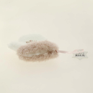 Декоративное украшение Варежка 9см DARLENS с узором белый 000000000001209891