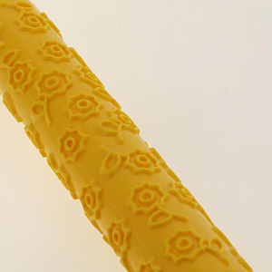 Скалка фигурная "Цветы" 37*5см, рабочая часть 25см DA80-271. Изготовлено из пластмассы (полипропилен). 000000000001190147