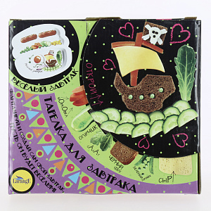 Блюдо для сосисок 20,5х19см LARANGE Веселый завтрак на корабле фарфор 000000000001204441