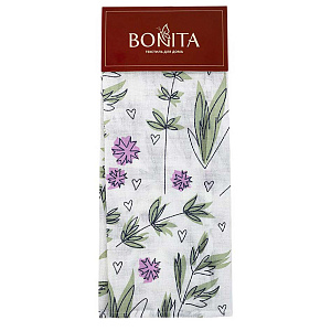 Полотенце кухонное 40х70см BONITA Нежность рогожка хлопок 000000000001218557