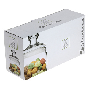 Набор банок для сыпучих продуктов Cesni Гармония Pasabahce, 650мл, 3 шт. 000000000001154312